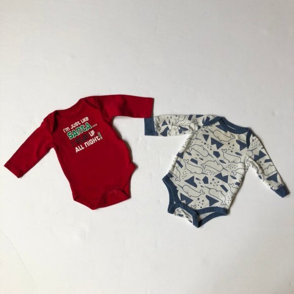Lot of 7 long sleeve onesies infant baby boy size 3 Months - Picture 4 of 8